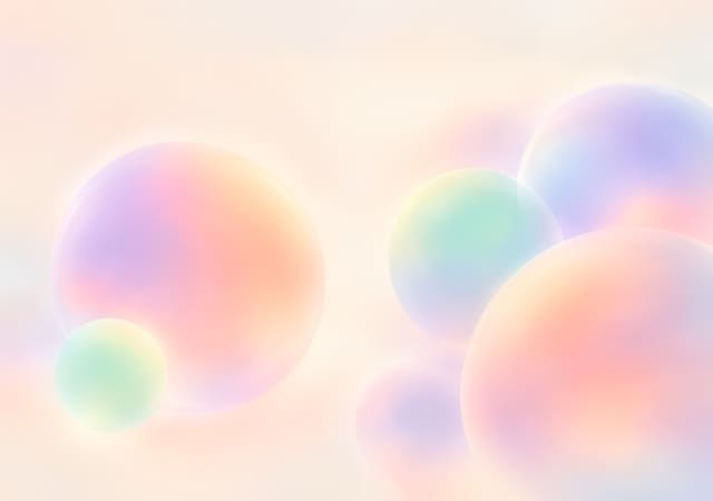 柔光色球，iPhone Duo 內螢幕桌布，圖上沒有文字