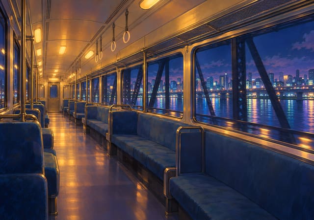 過河的末班電車，iPhone Duo 內螢幕桌布，圖上沒有文字