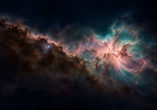 深空星雲，iPhone Duo 內螢幕桌布，圖上沒有文字