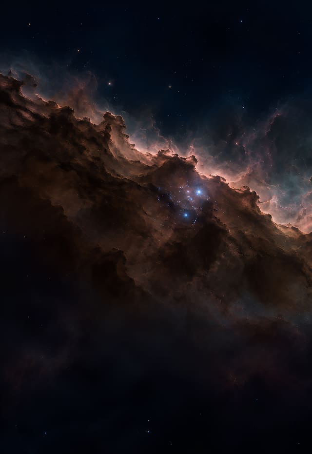 深空星雲，iPhone Duo 外螢幕桌布，圖上沒有文字