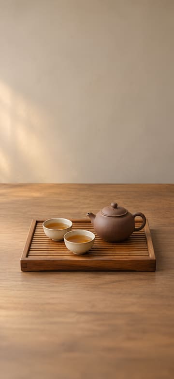 茶盤上的烏龍茶具，手機桌布，圖上沒有文字