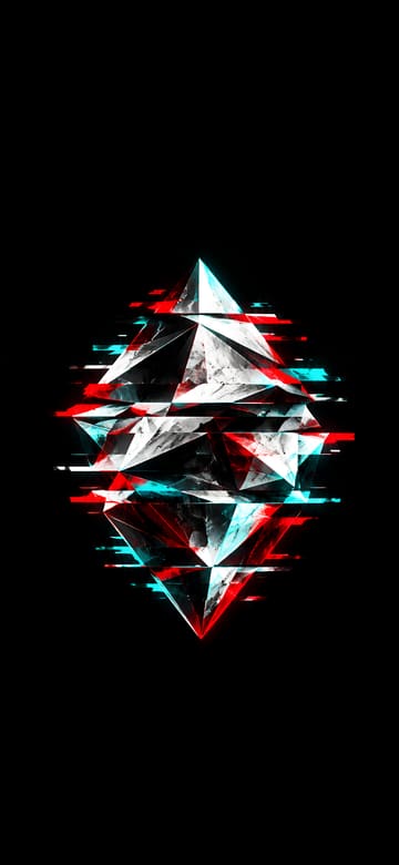 Geometría glitch, fondo de pantalla para teléfono, sin texto