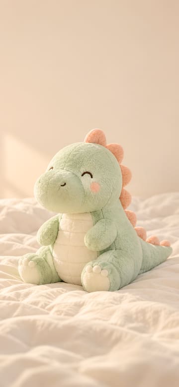 민트색 공룡 인형, 글자 없는 핸드폰 배경화면