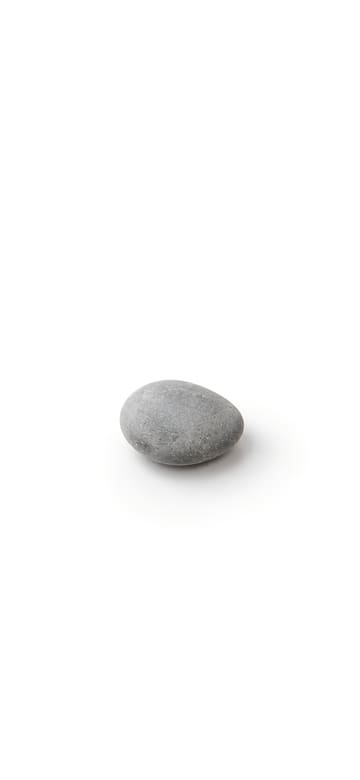 白底的一顆小石頭，手機桌布，圖上沒有文字
