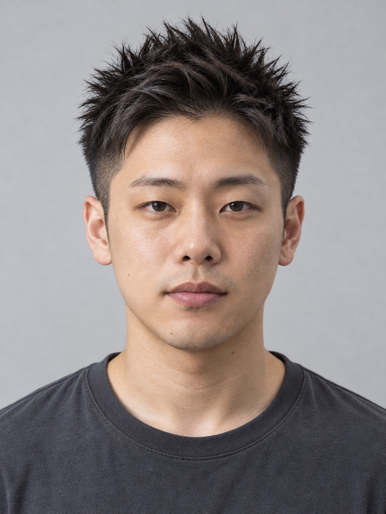 鵝蛋臉・33 歲剪刺蝟頭