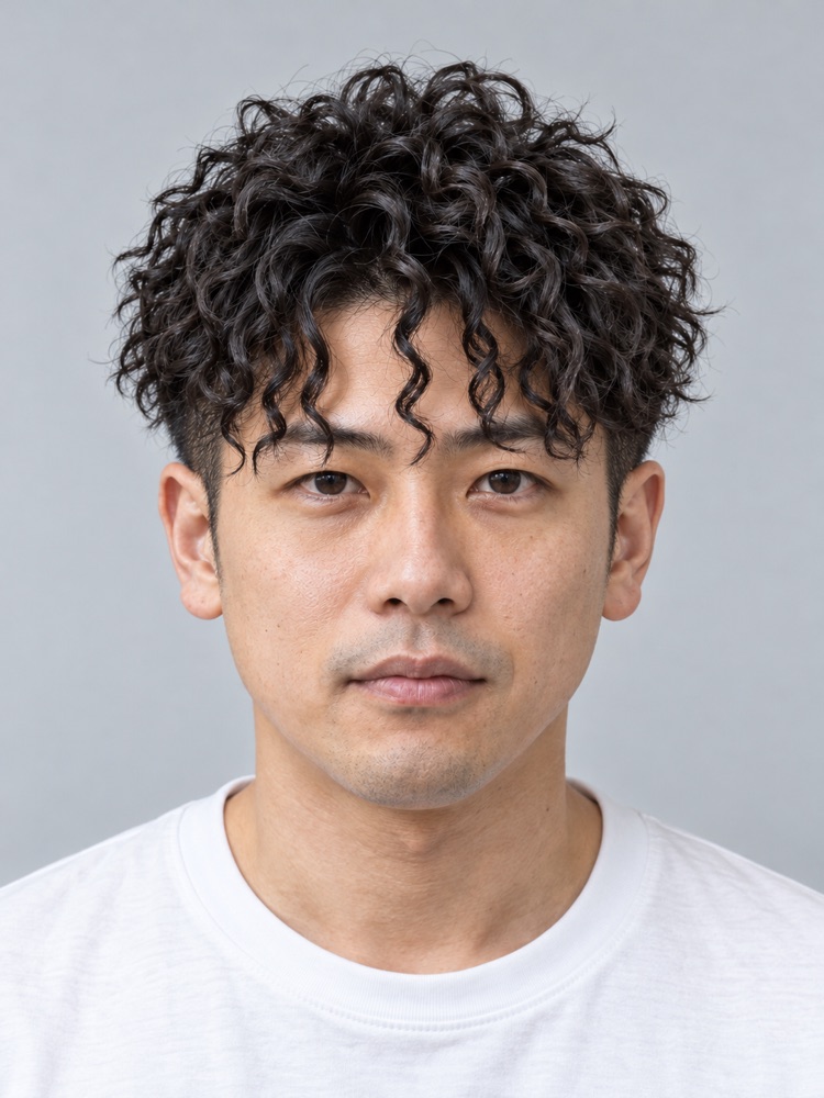 鵝蛋臉・31 歲剪螺旋燙