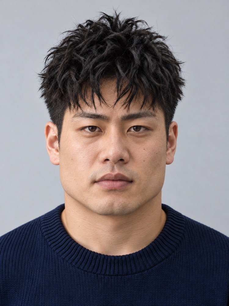 方臉・29 歲剪鋼夾燙