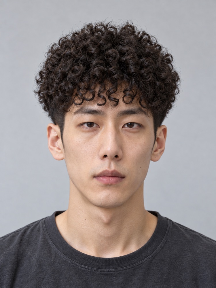 長臉・28 歲剪男生羊毛捲