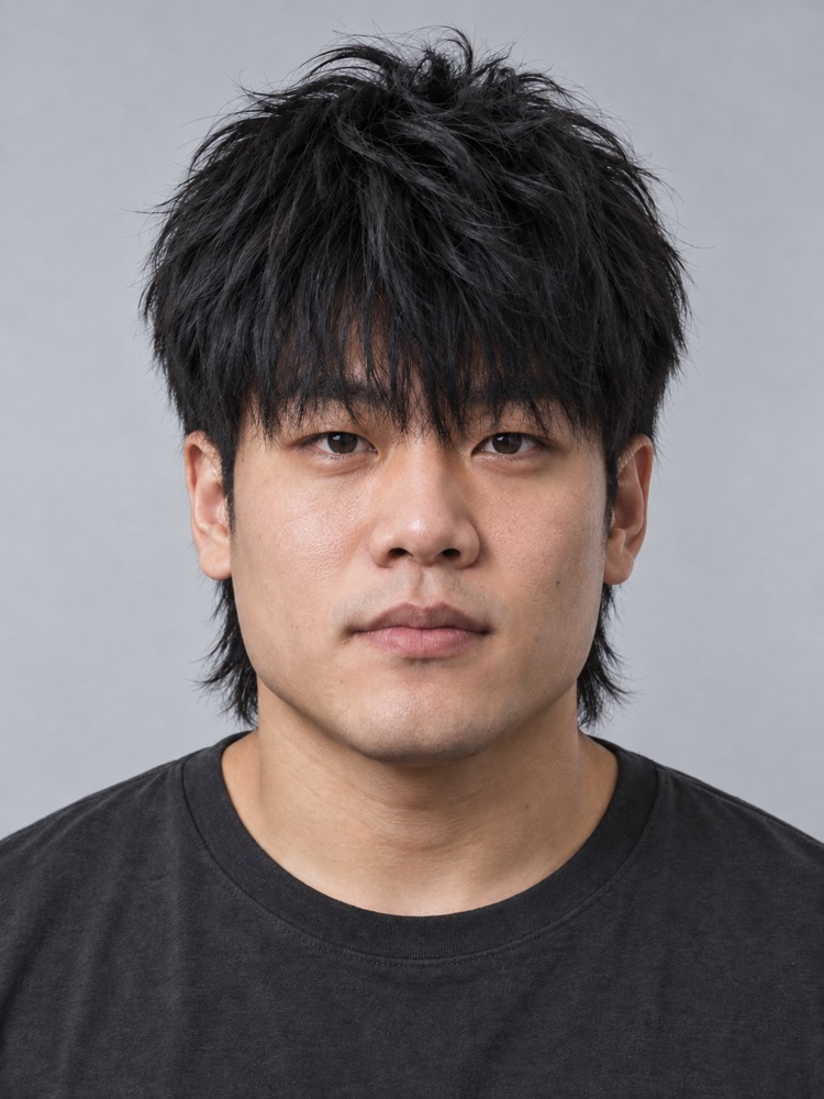 方臉・27 歲剪男生狼尾頭