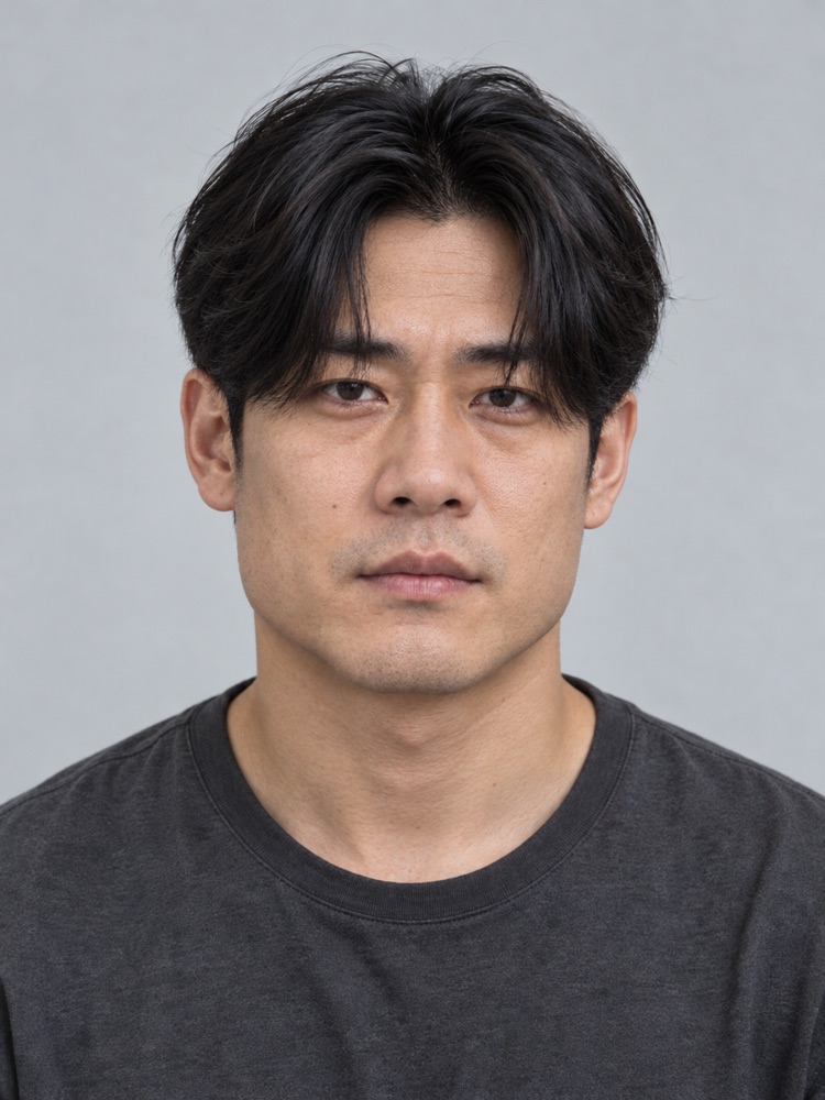 方臉・42 歲剪男生中分