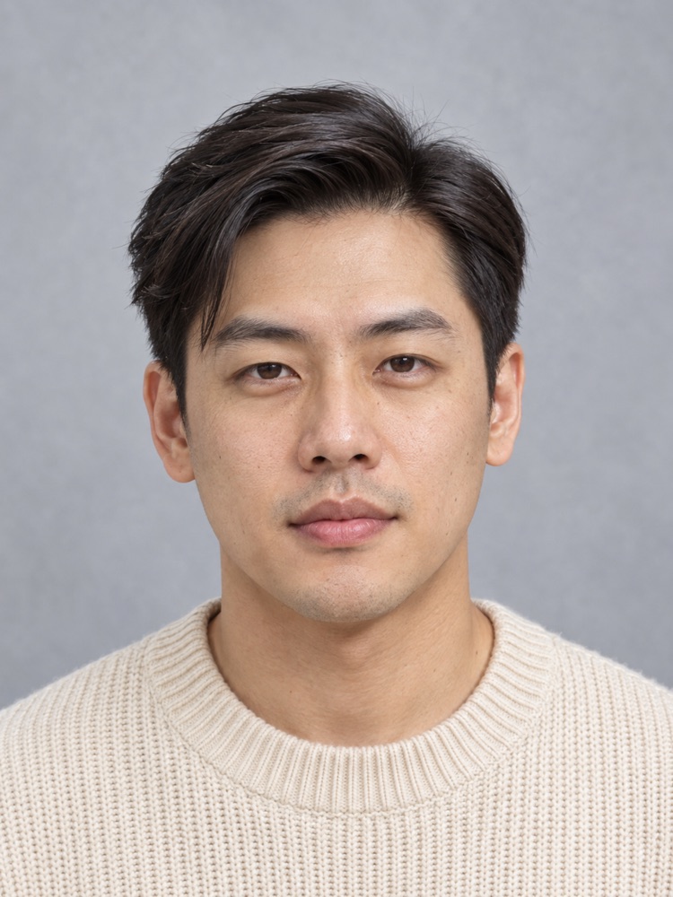 鵝蛋臉・32 歲剪老錢風・男