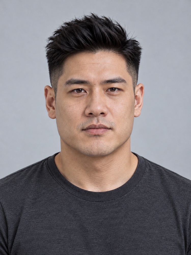 方臉・36 歲剪飛機頭