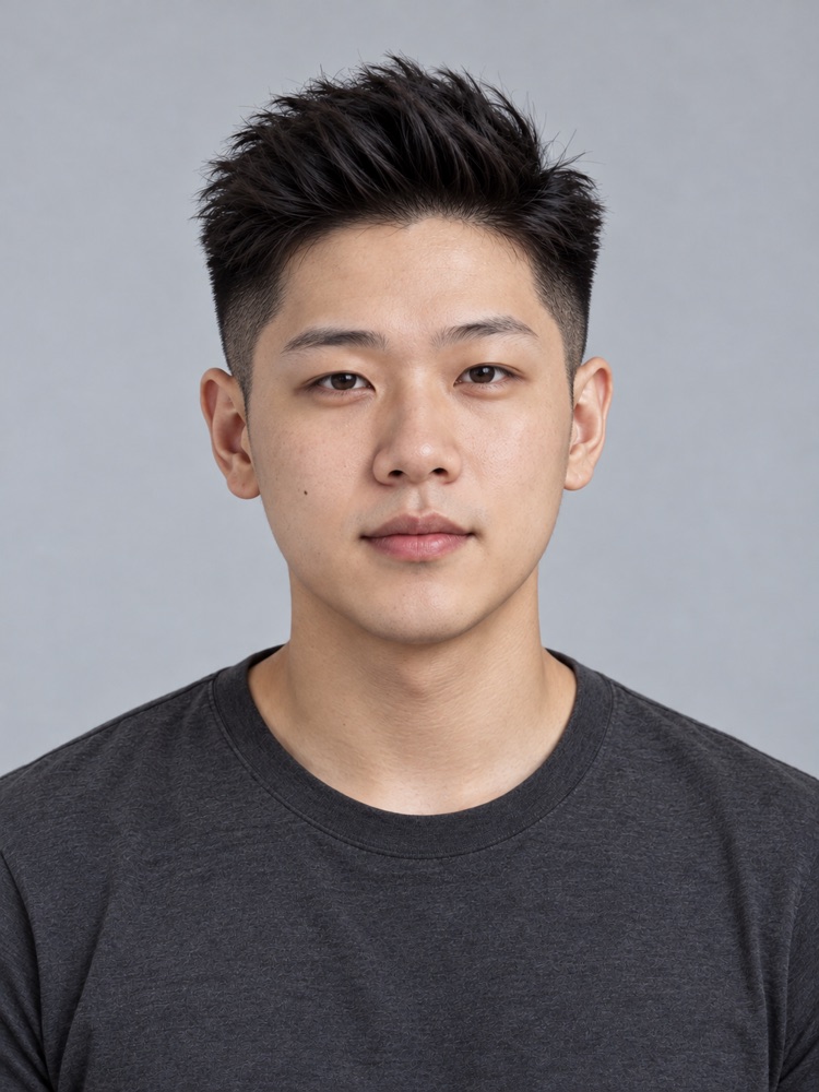 鵝蛋臉・24 歲剪飛機頭