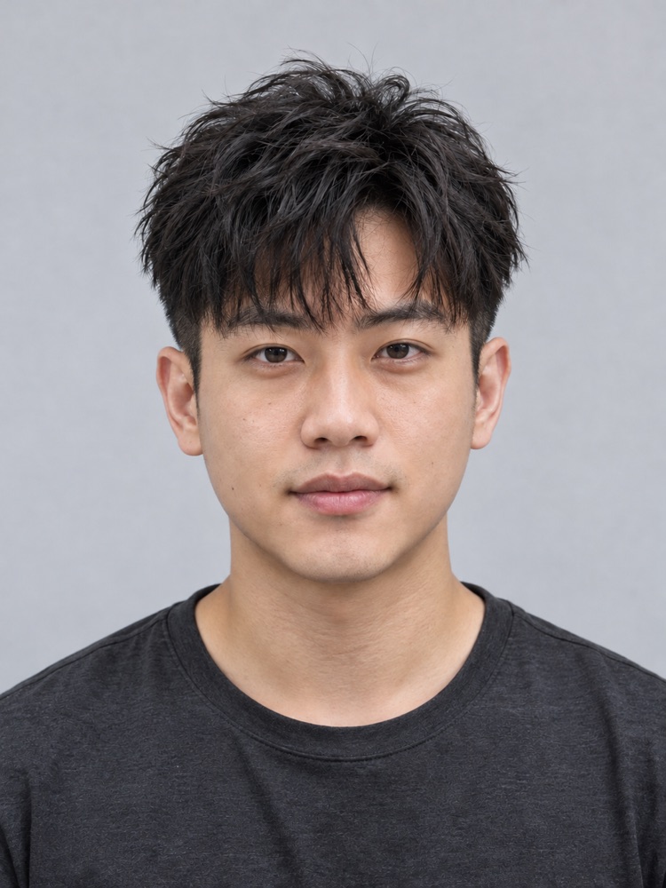 鵝蛋臉・25 歲剪紋理燙