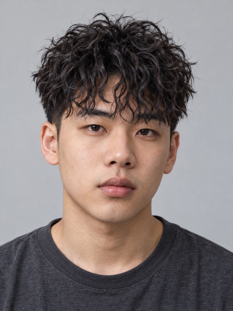 鵝蛋臉・23 歲剪錫紙燙