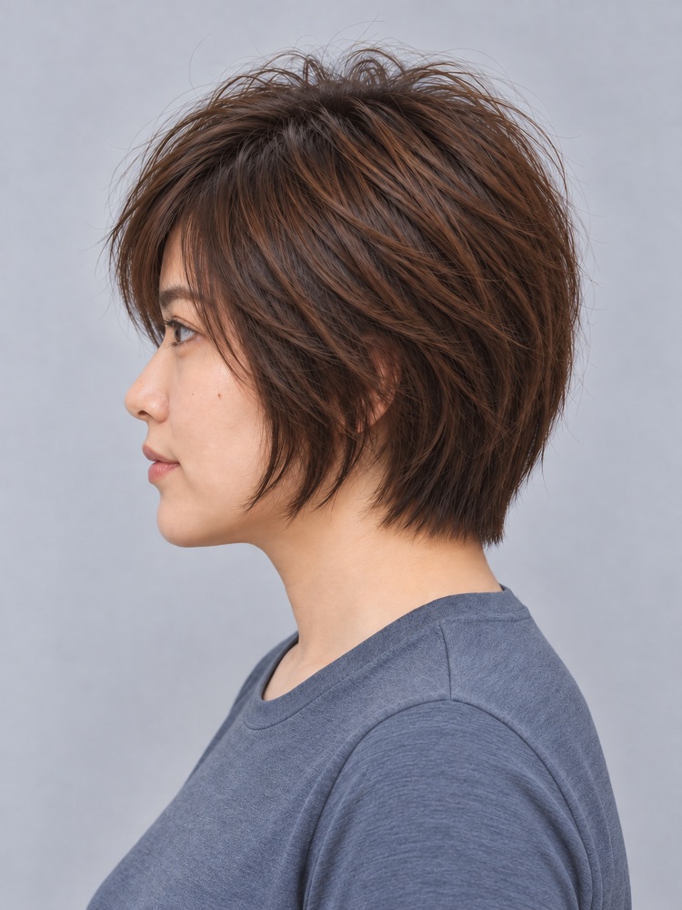 後腦扁・脖子短・31 歲剪精靈鮑伯
