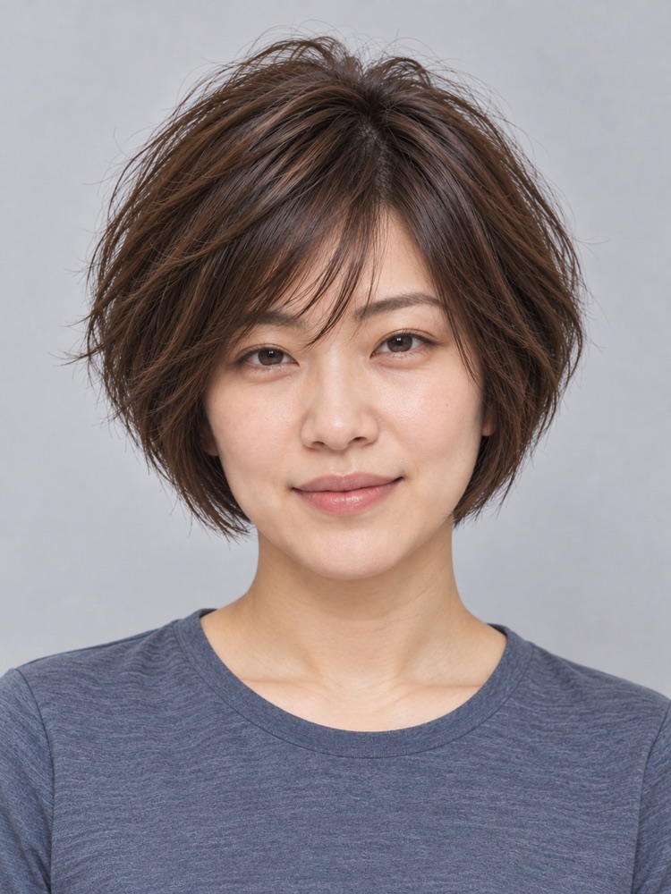 髮量多・粗硬髮・35 歲剪精靈鮑伯