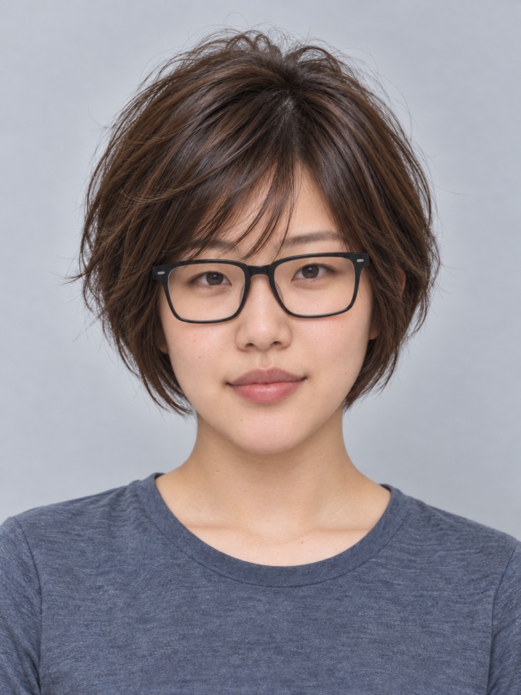戴眼鏡・27 歲剪精靈鮑伯