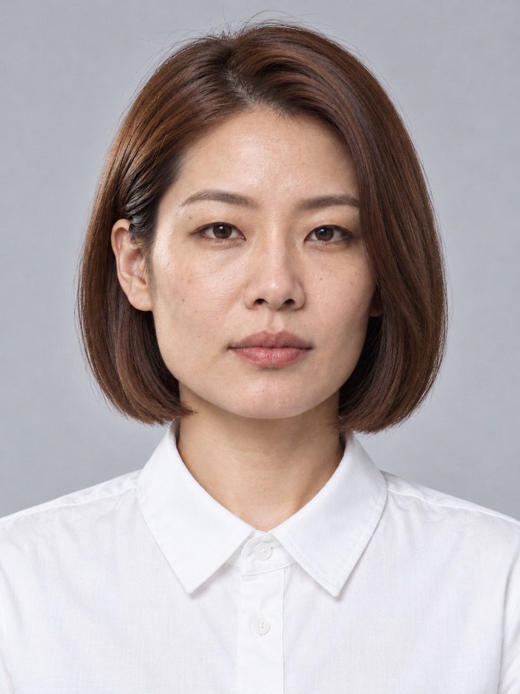 方臉・下顎寬・35 歲剪鮑伯頭