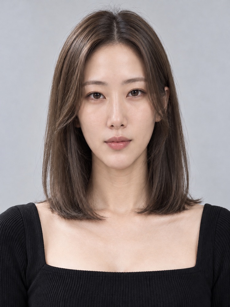 長臉・高額頭・32 歲剪鎖骨髮