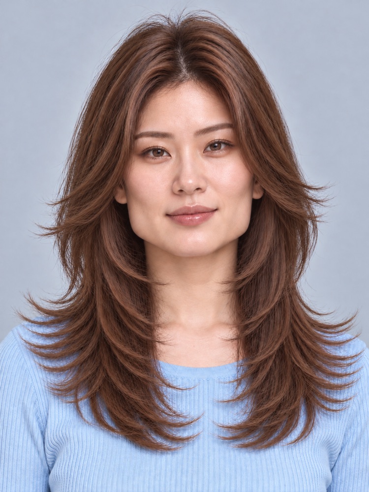 方臉・顴骨高・31 歲剪羽毛剪