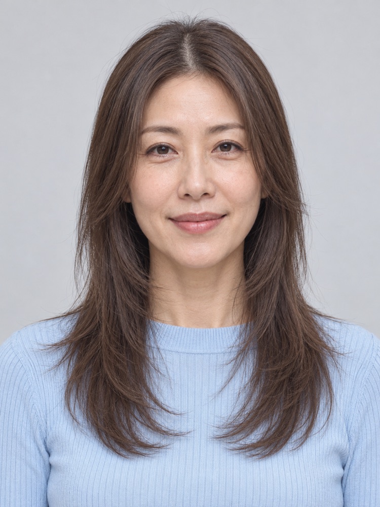 細軟髮・髮量少・42 歲剪羽毛剪