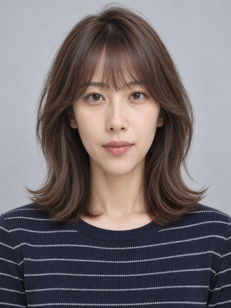 長臉・高額頭・31 歲剪法式瀏海