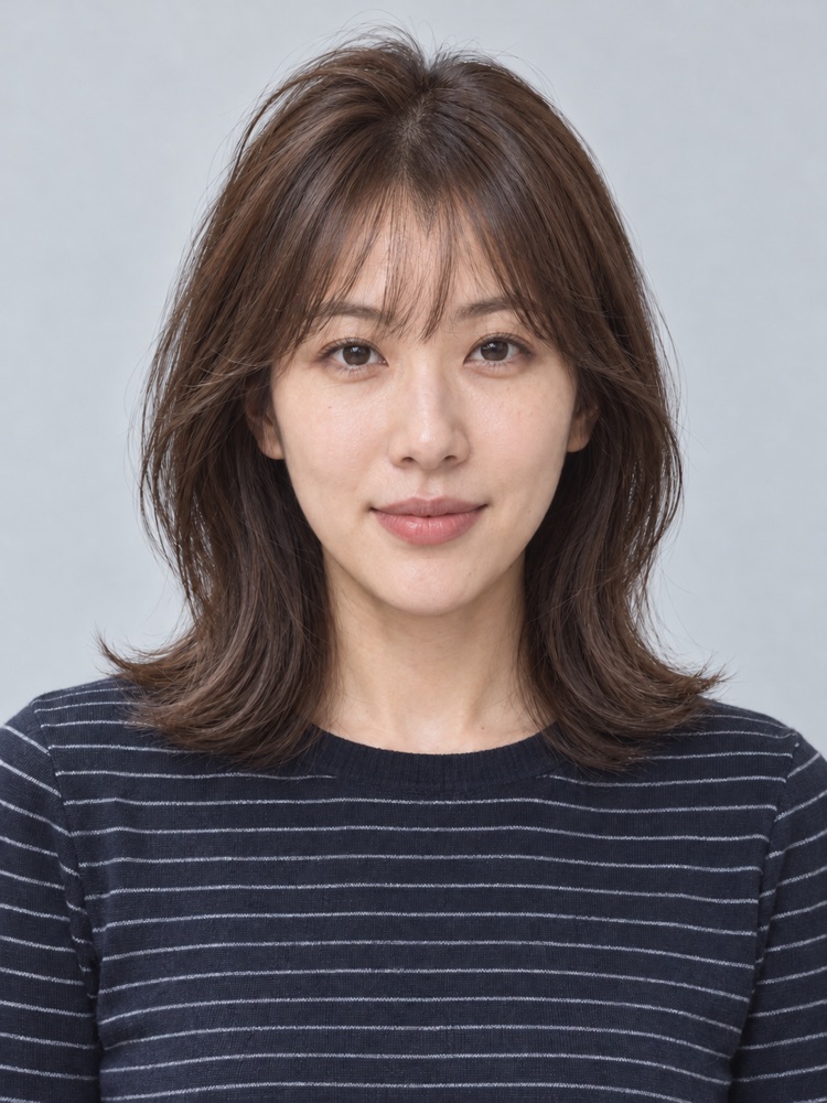 美人尖・前額髮旋・27 歲剪法式瀏海