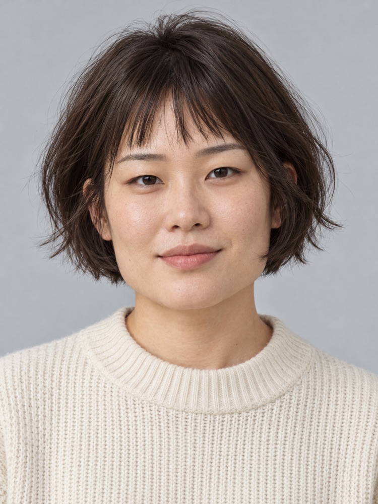 方臉・下顎寬・33 歲剪法式短鮑伯
