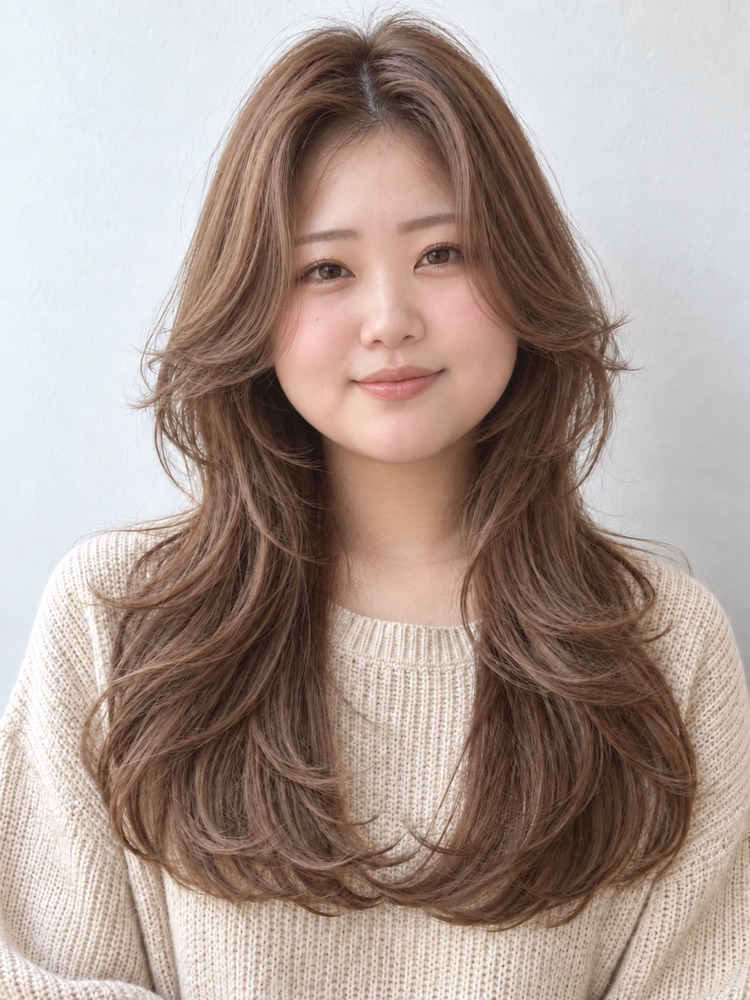 圓臉・24 歲剪蝴蝶剪