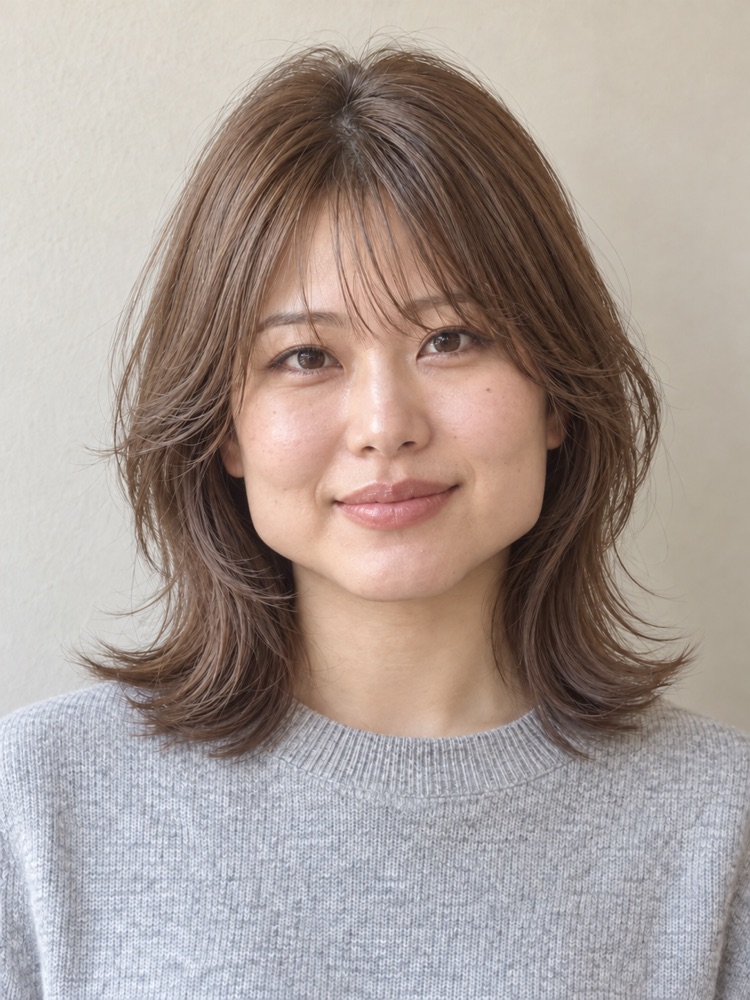 下顎寬臉・29 歲剪赫西剪