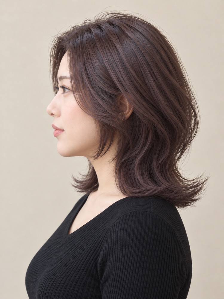 脖子短・26 歲剪收腰髮型