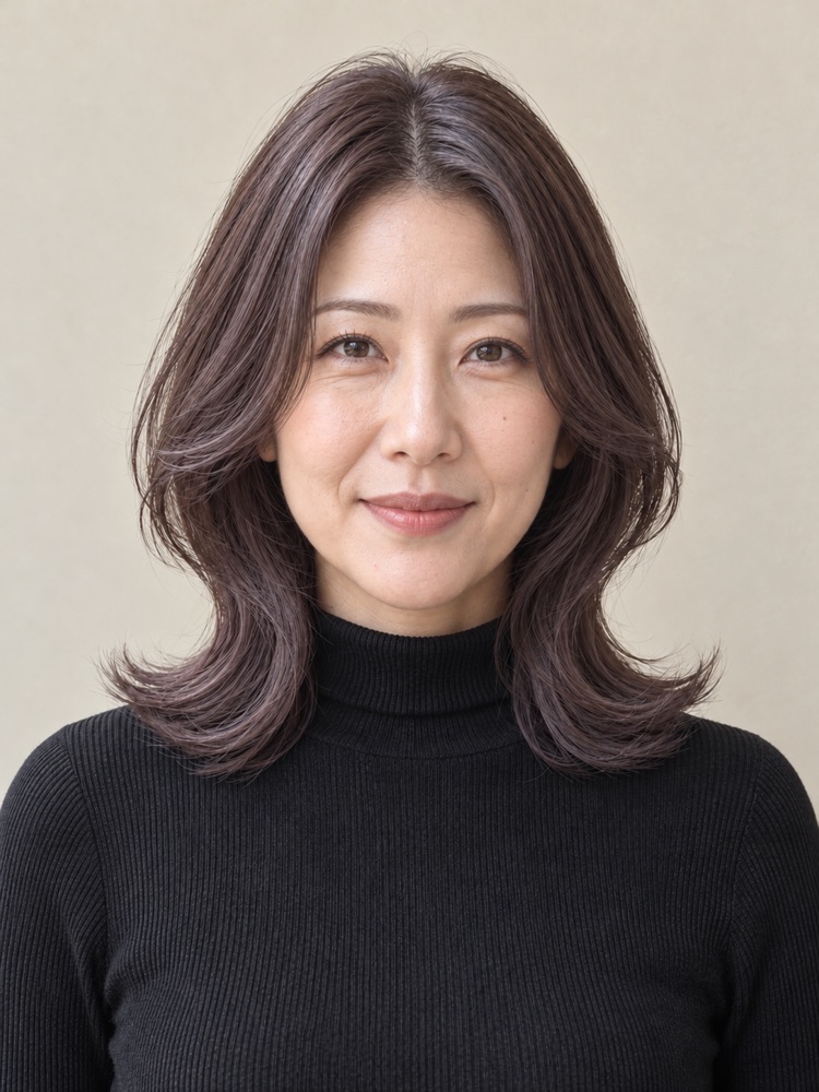 40 多歲・45 歲剪收腰髮型