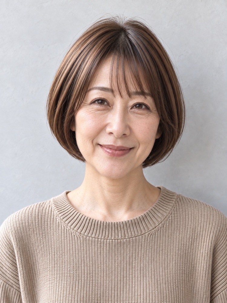 50 多歲・55 歲剪圓弧短鮑伯