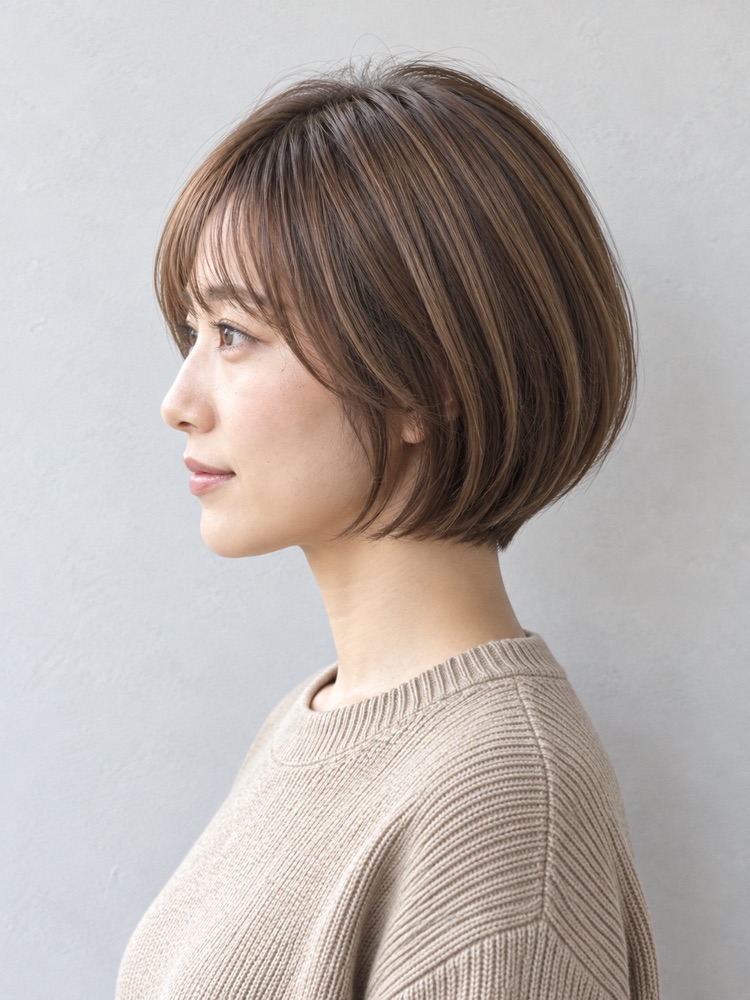 後腦扁・30 歲剪圓弧短鮑伯