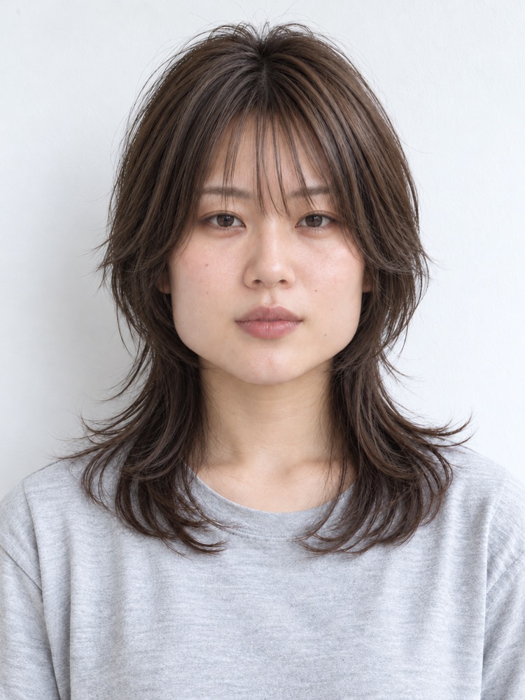 下顎寬臉・27 歲剪狼尾頭