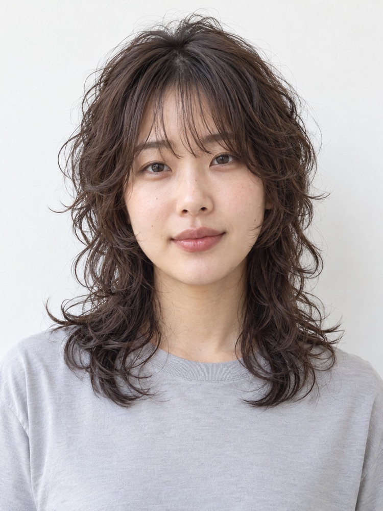 自然捲・24 歲剪狼尾頭