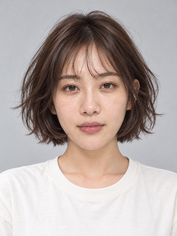 額頭寬・26 歲剪小貓短髮