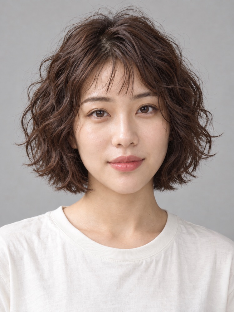 自然捲・25 歲剪小貓短髮