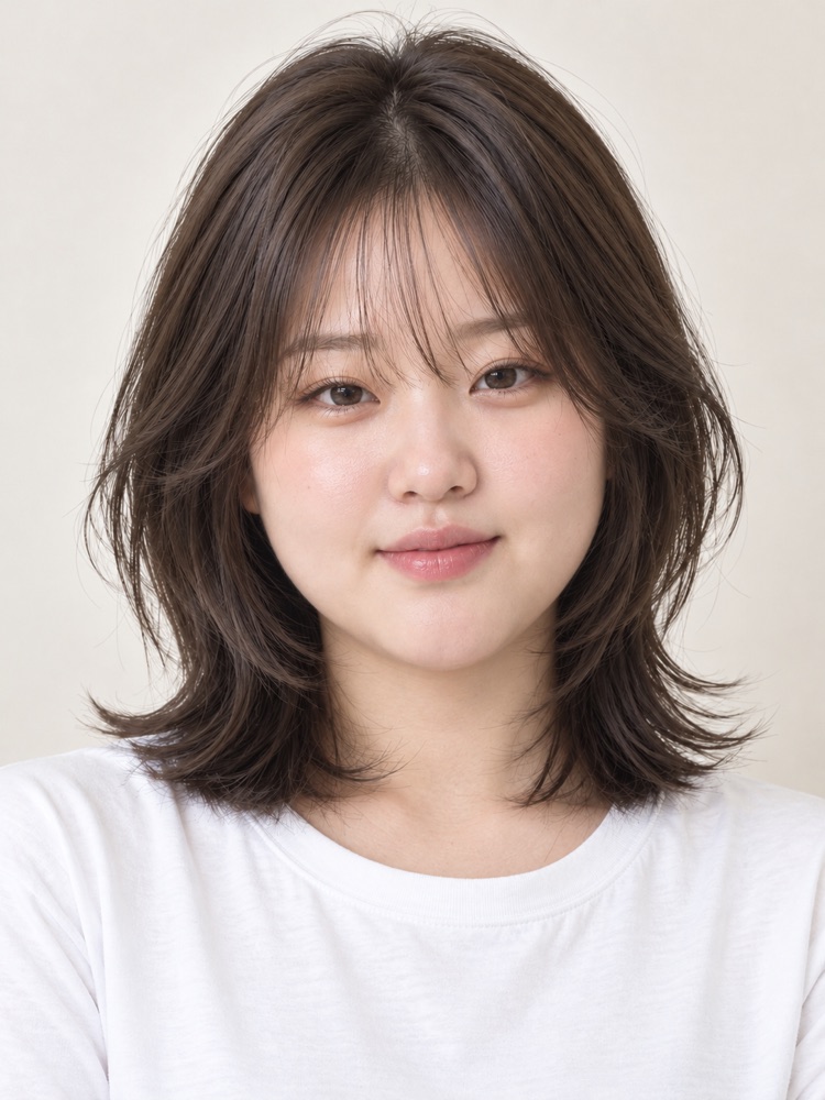 圓臉・24 歲剪赫西剪