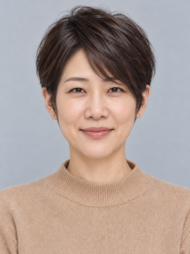 鵝蛋臉・40 多歲剪精靈短髮