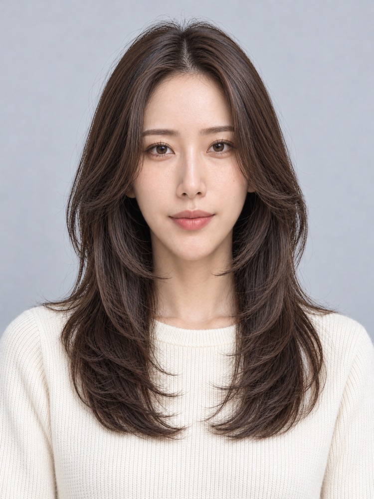 長臉・高額頭・29 歲剪層次剪