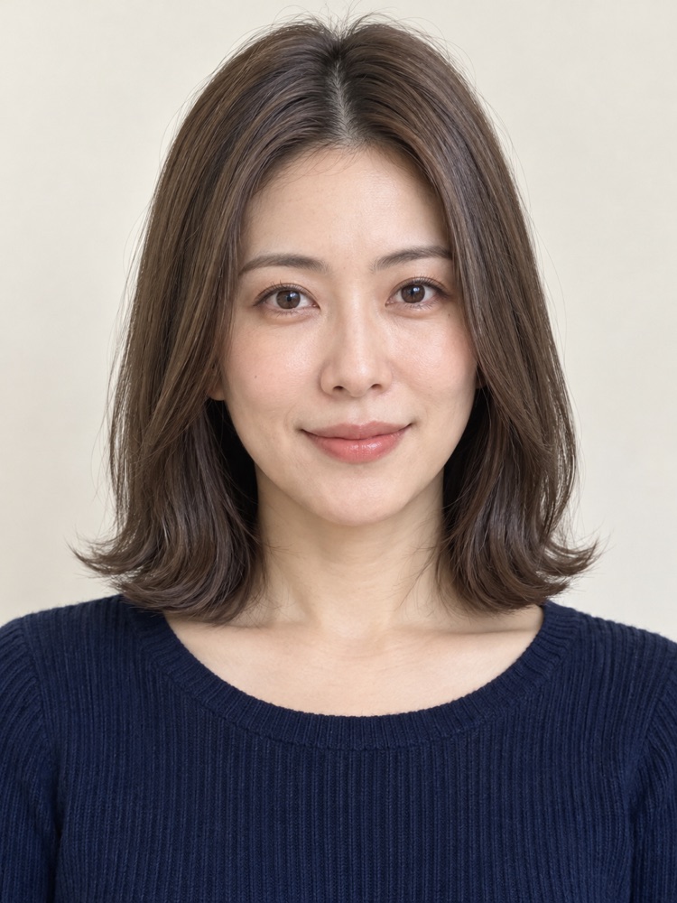 蔡依林同款：裙襬燙中短髮（虛構模特兒）