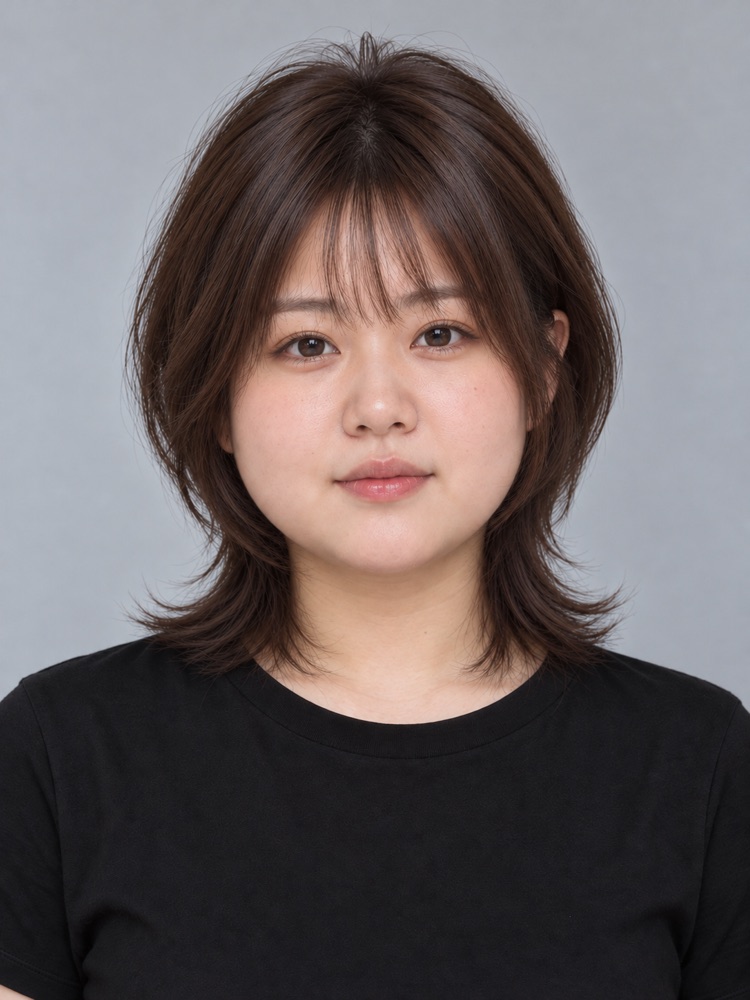 圓臉・23 歲剪狼尾頭