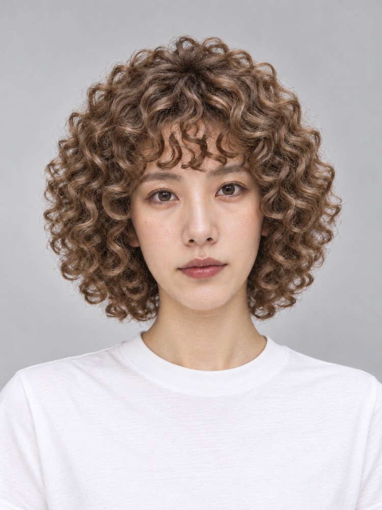 長臉・高額頭・30 歲剪羊毛捲