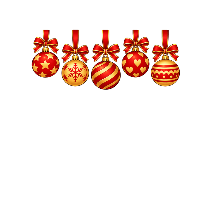 Rahmen mit hängenden Weihnachtskugeln – Weihnachten Clipart, transparentes PNG