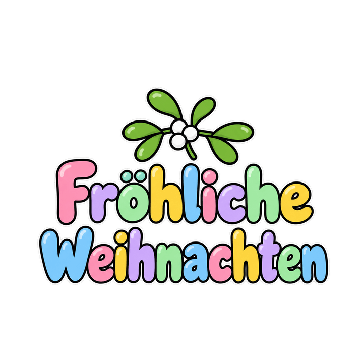 Pastellfarbener Schriftzug Fröhliche Weihnachten – Weihnachten Clipart, transparentes PNG