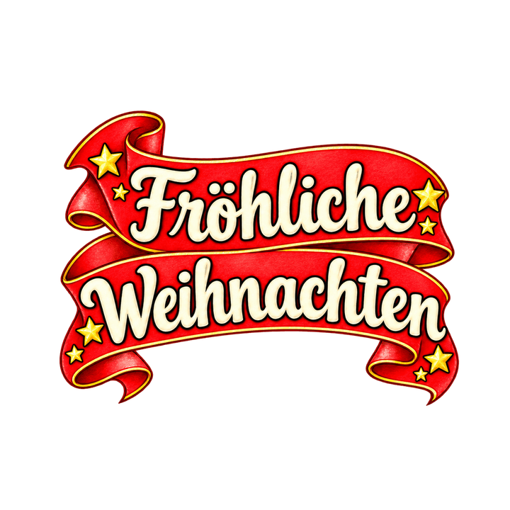 Rotes Schriftband Fröhliche Weihnachten – Weihnachten Clipart, transparentes PNG