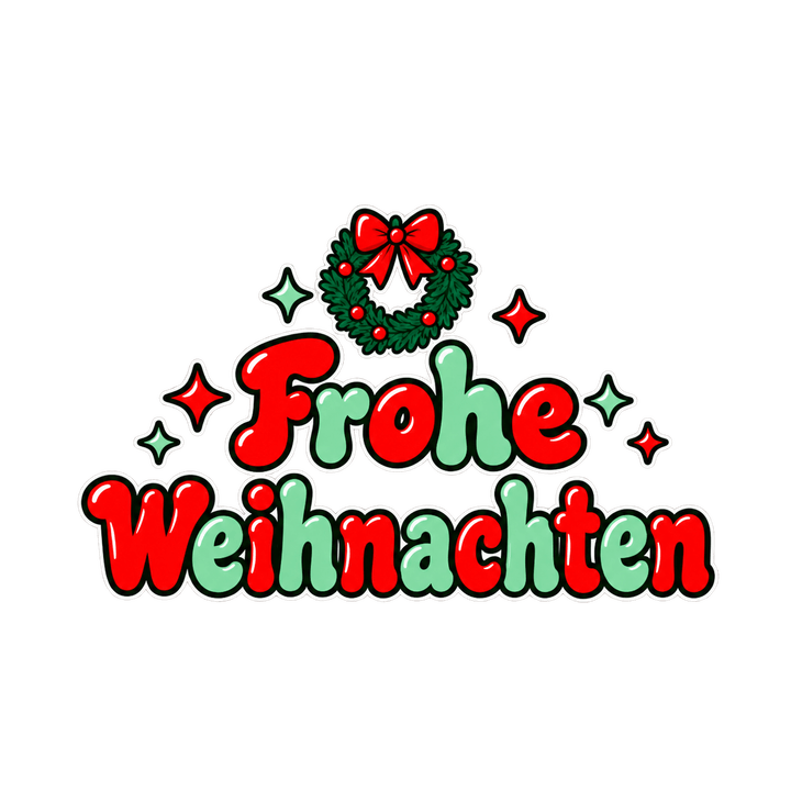 Retro-Schriftzug Frohe Weihnachten – Weihnachten Clipart, transparentes PNG