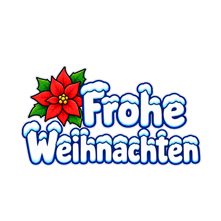Verschneiter Schriftzug Frohe Weihnachten – Weihnachten Clipart, transparentes PNG